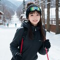 スキーをする女性 2 11枚目