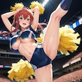 チアリーダーの練習③ 4枚目