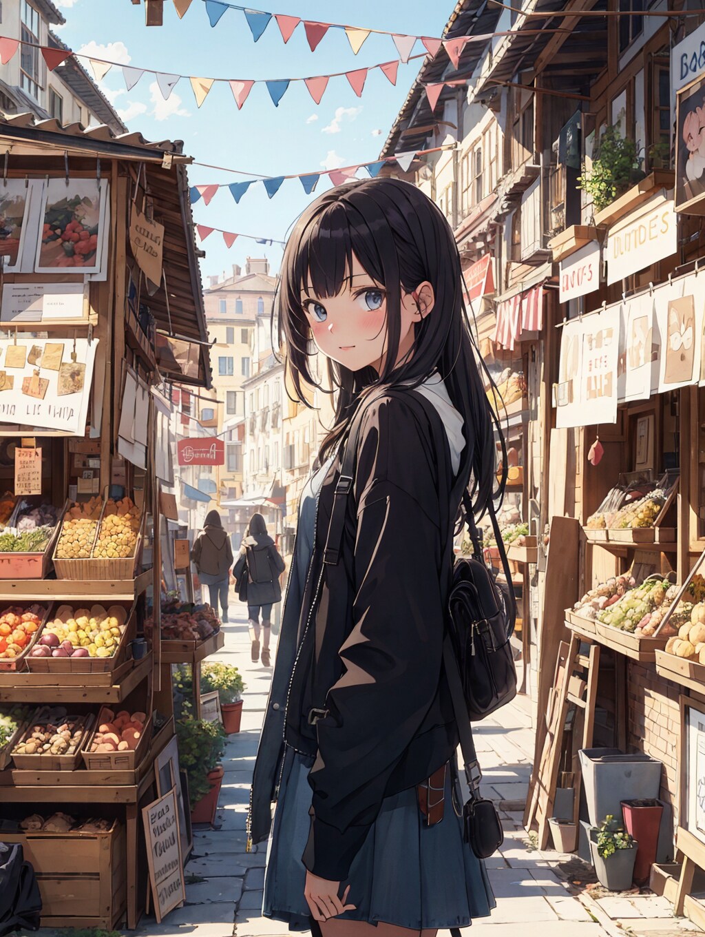観光中