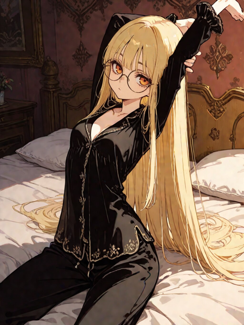 さくな、就寝前のストレッチ