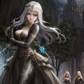 ファンタジーの世界で魅了する幻想の騎士団長の女性騎士 9枚目