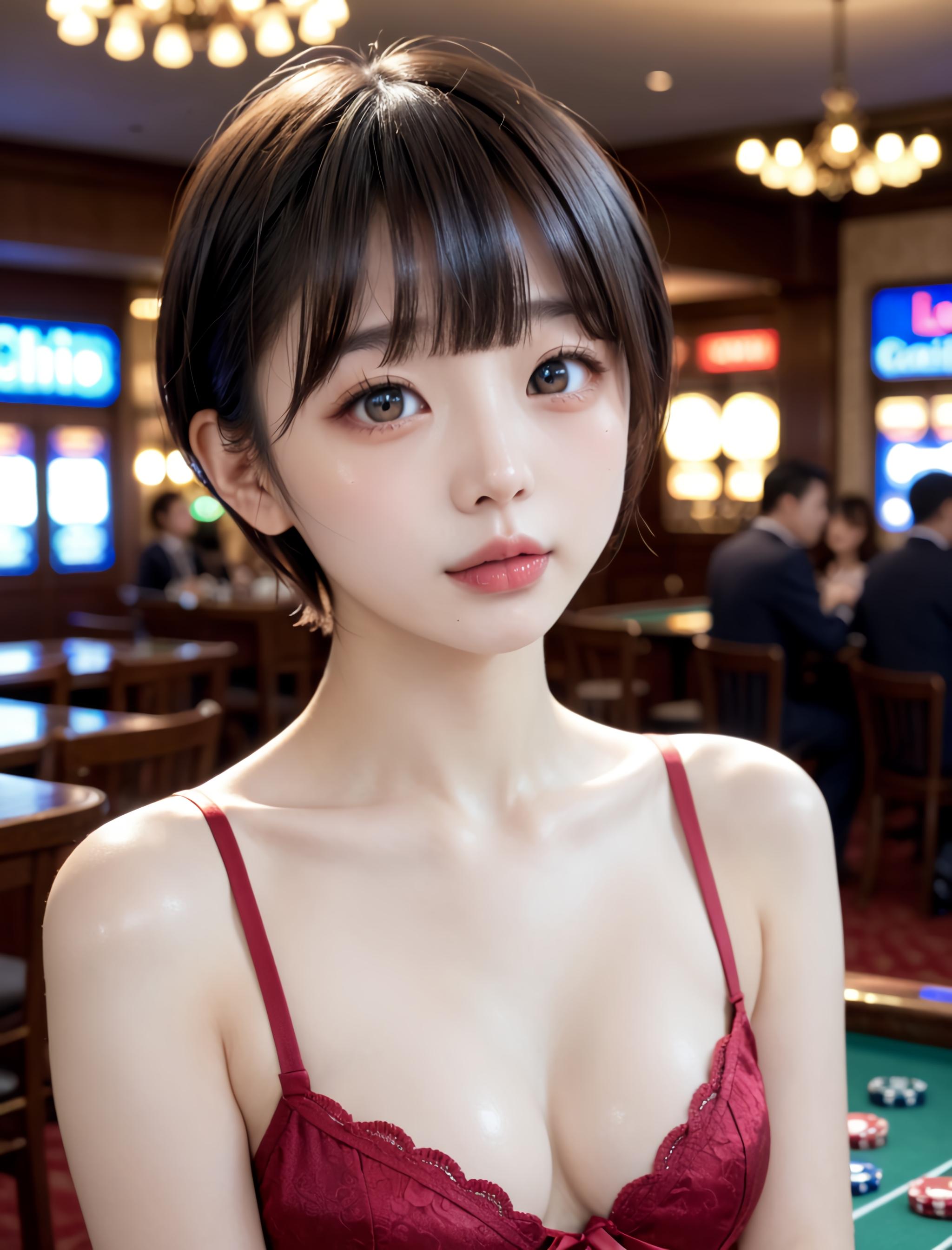 賭場の美少女✨