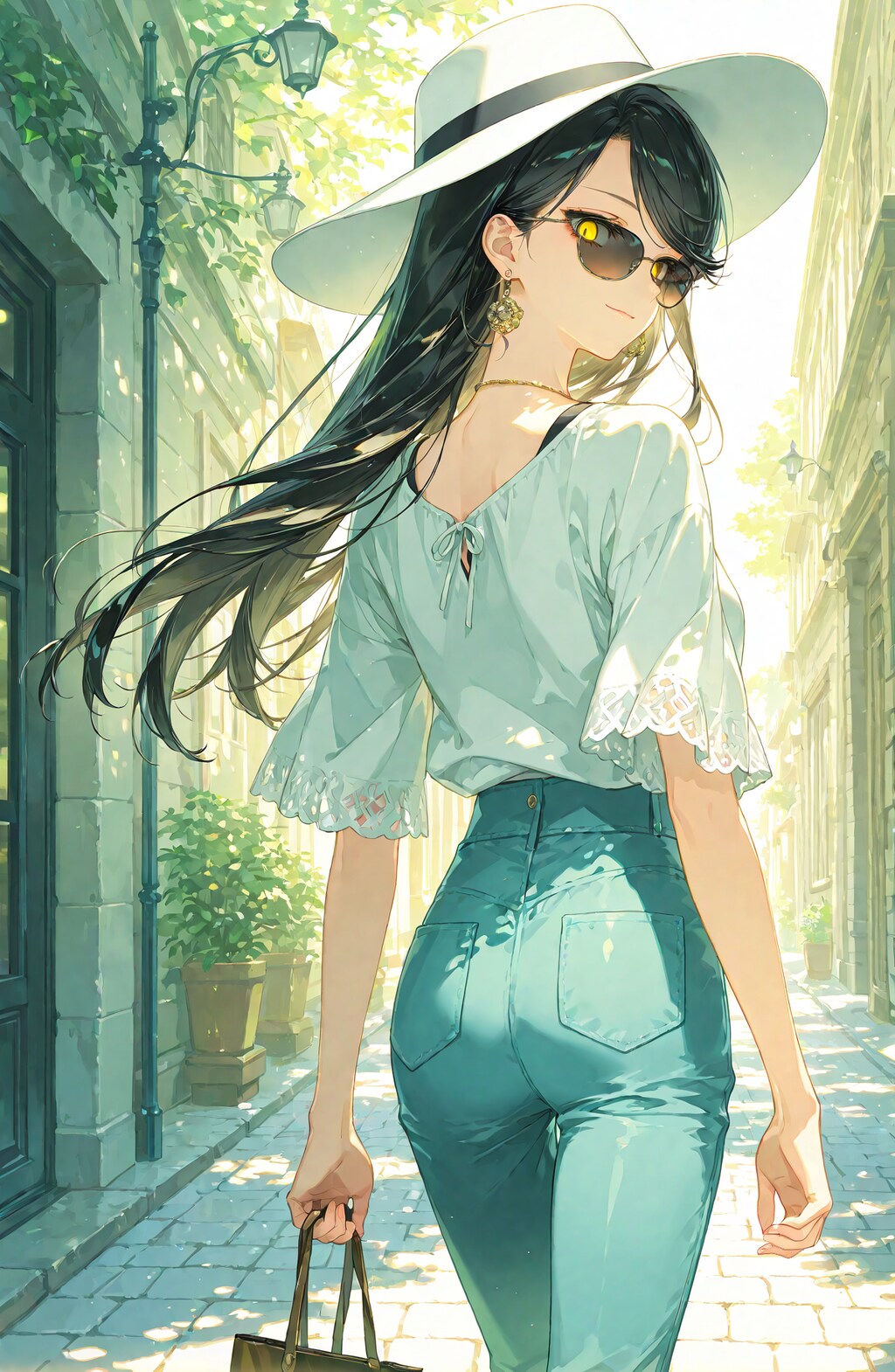 女探偵と木洩れ日の町角で