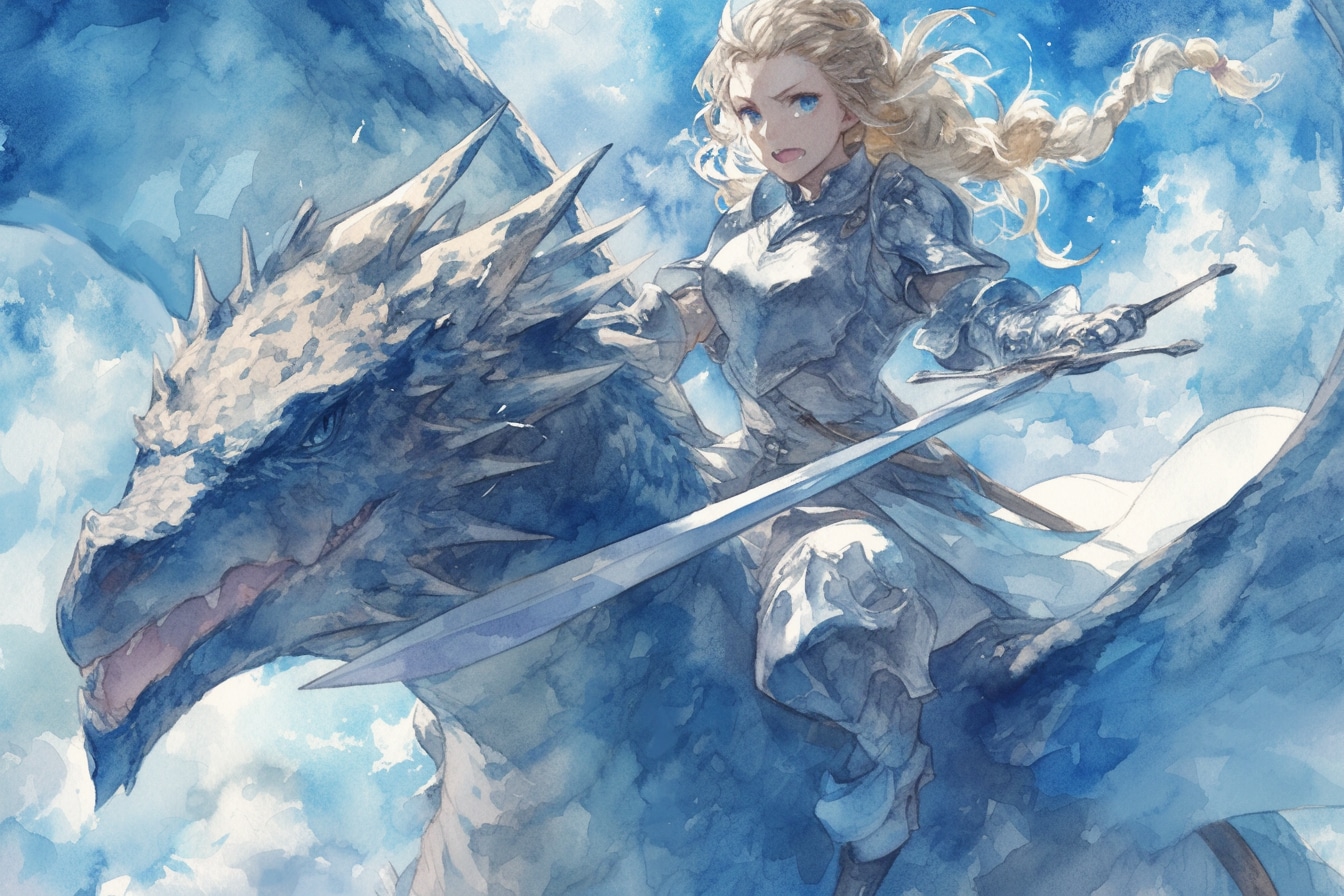 ドラゴンと少女（竜騎士）29 | の人気AIイラスト・グラビア