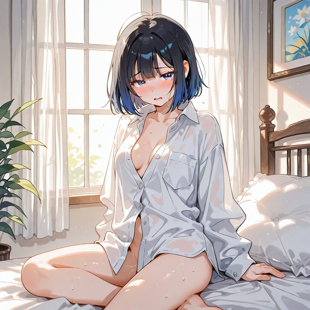 寝起きガール