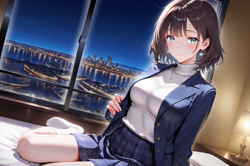 ウチの子がデートしてくれるというので・・・（港が見えるホテル）