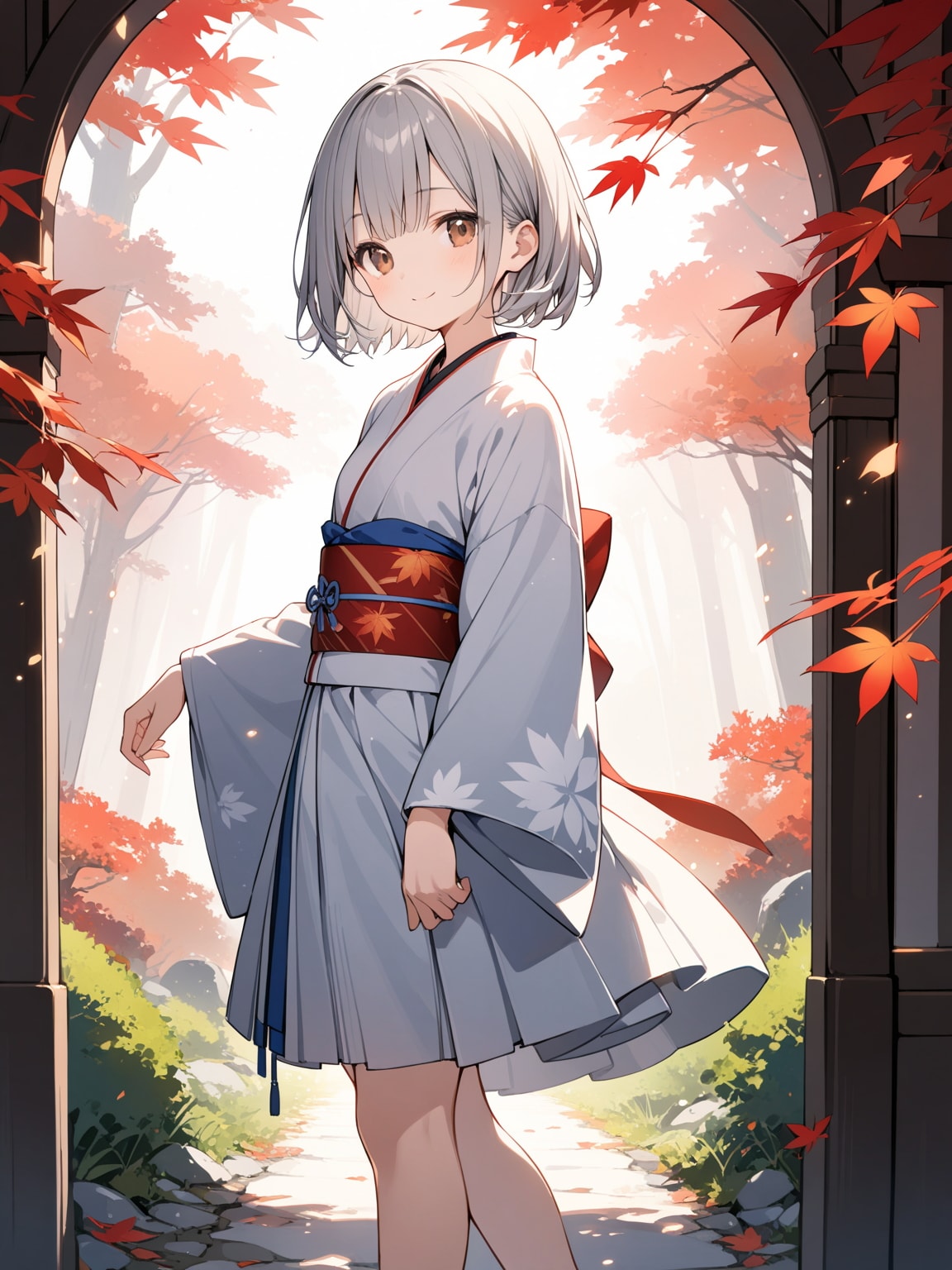 紅葉の回廊 | の人気AIイラスト・グラビア