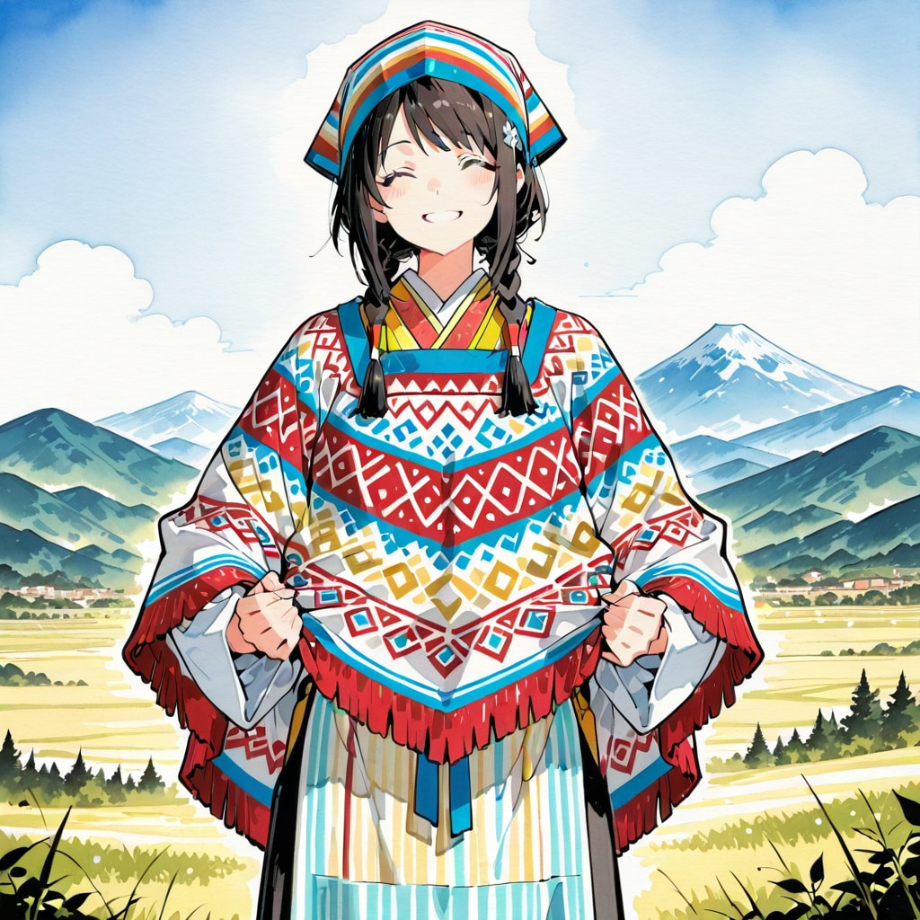 モンゴル風民族衣装 | の人気AIイラスト・グラビア