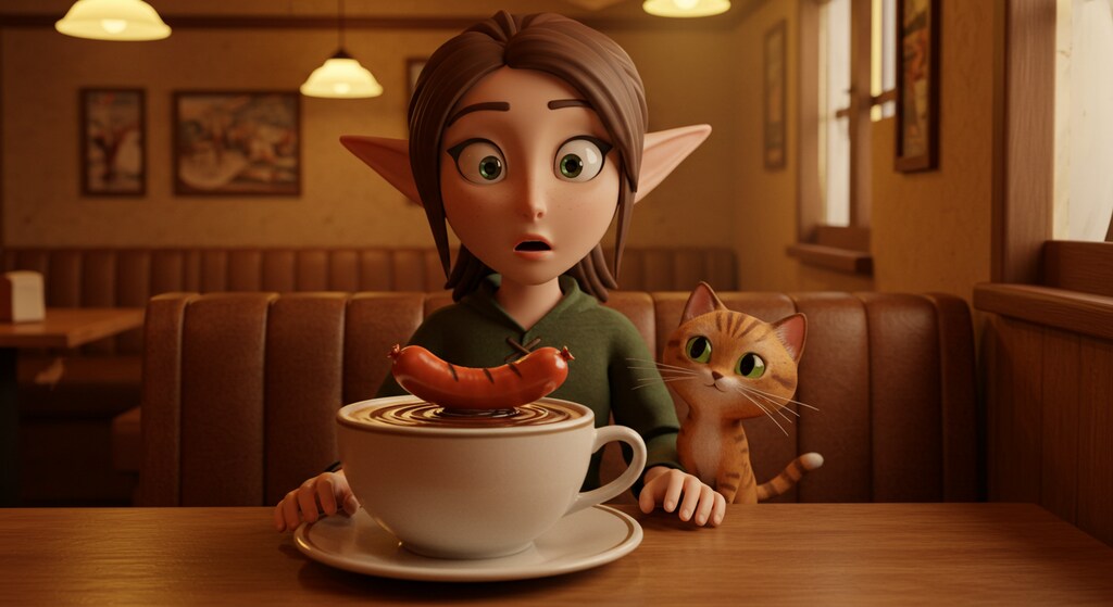 ウィンナーコーヒーのサプライズ