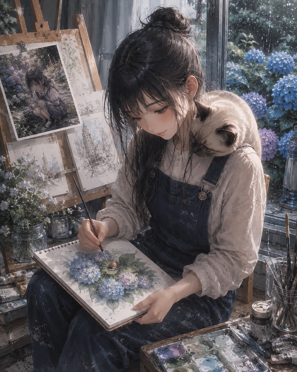 波夷羅ねずは、あの雨の日の色彩を、今もあなたと描き続けている。