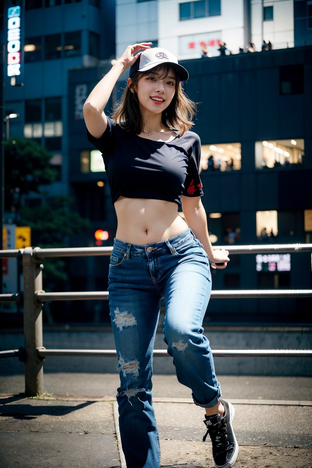 ダンスしているお姉さん