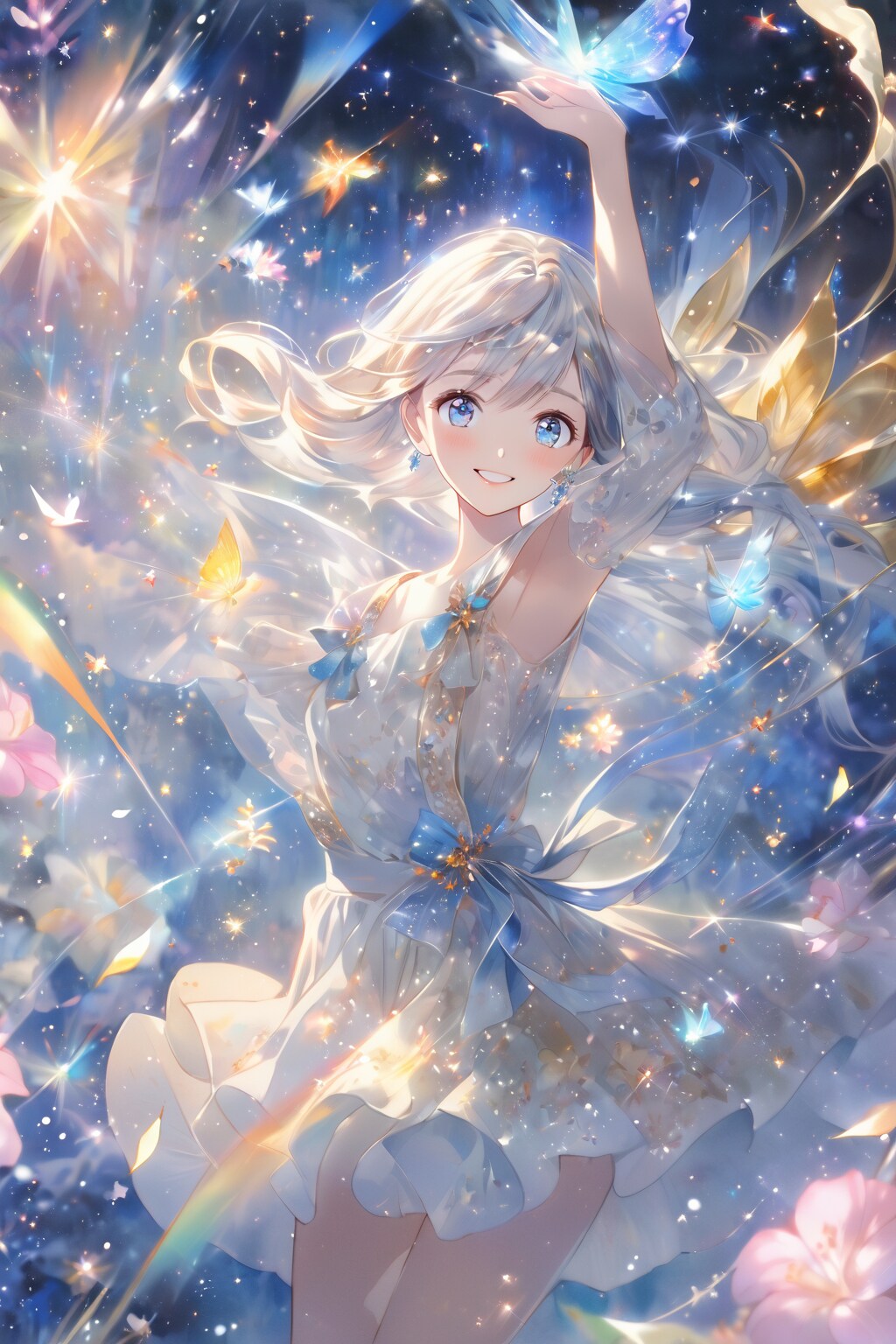 銀蒼の魔女 | の人気AIイラスト・グラビア