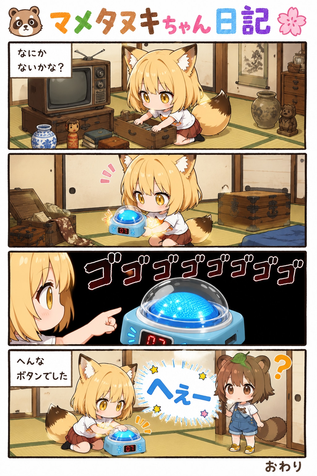漫画マメタヌキちゃん日記