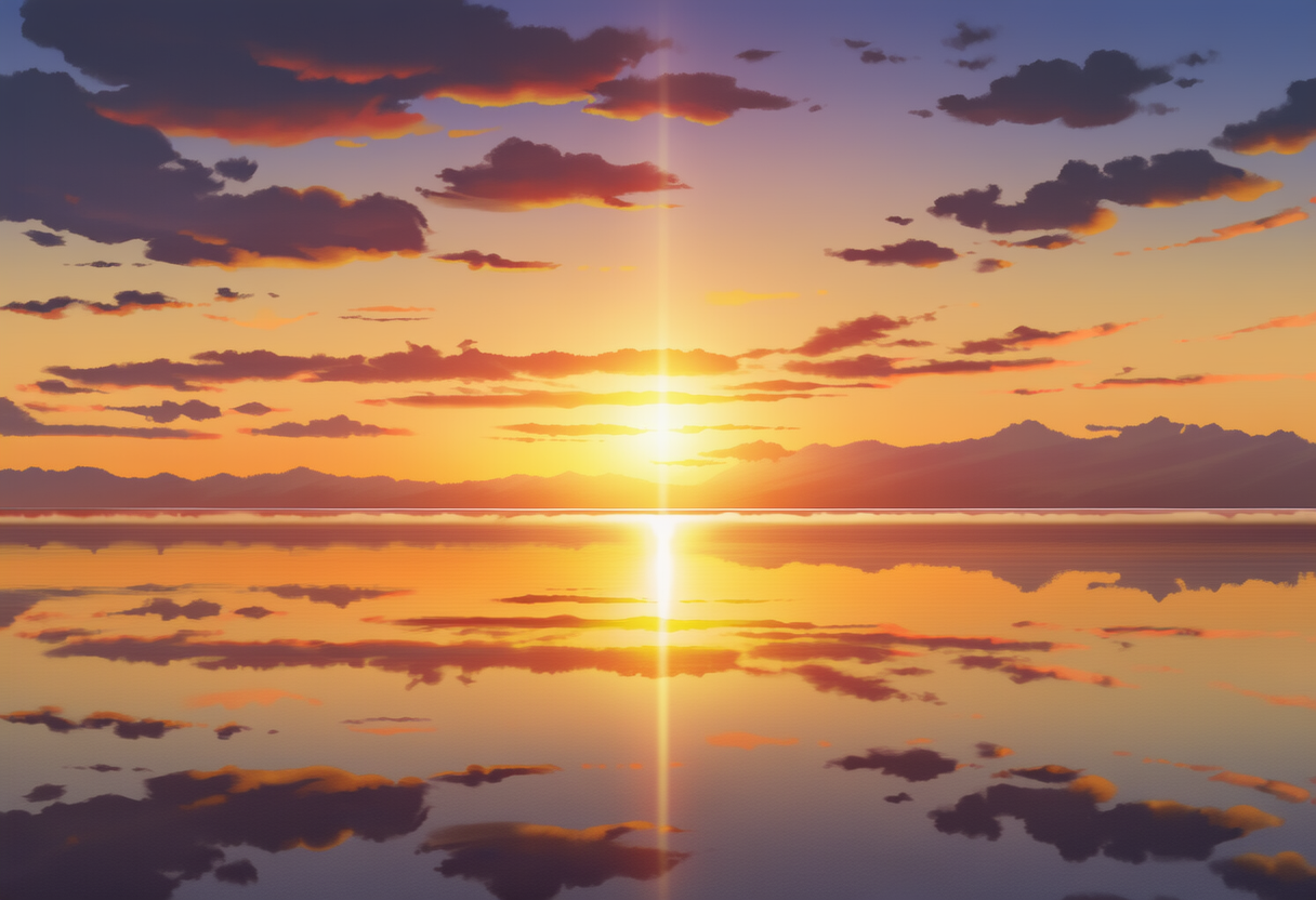 夕暮れ