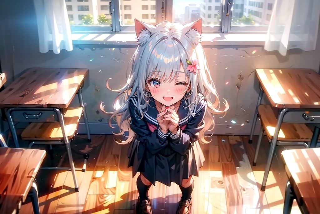 教室でくつろぎ