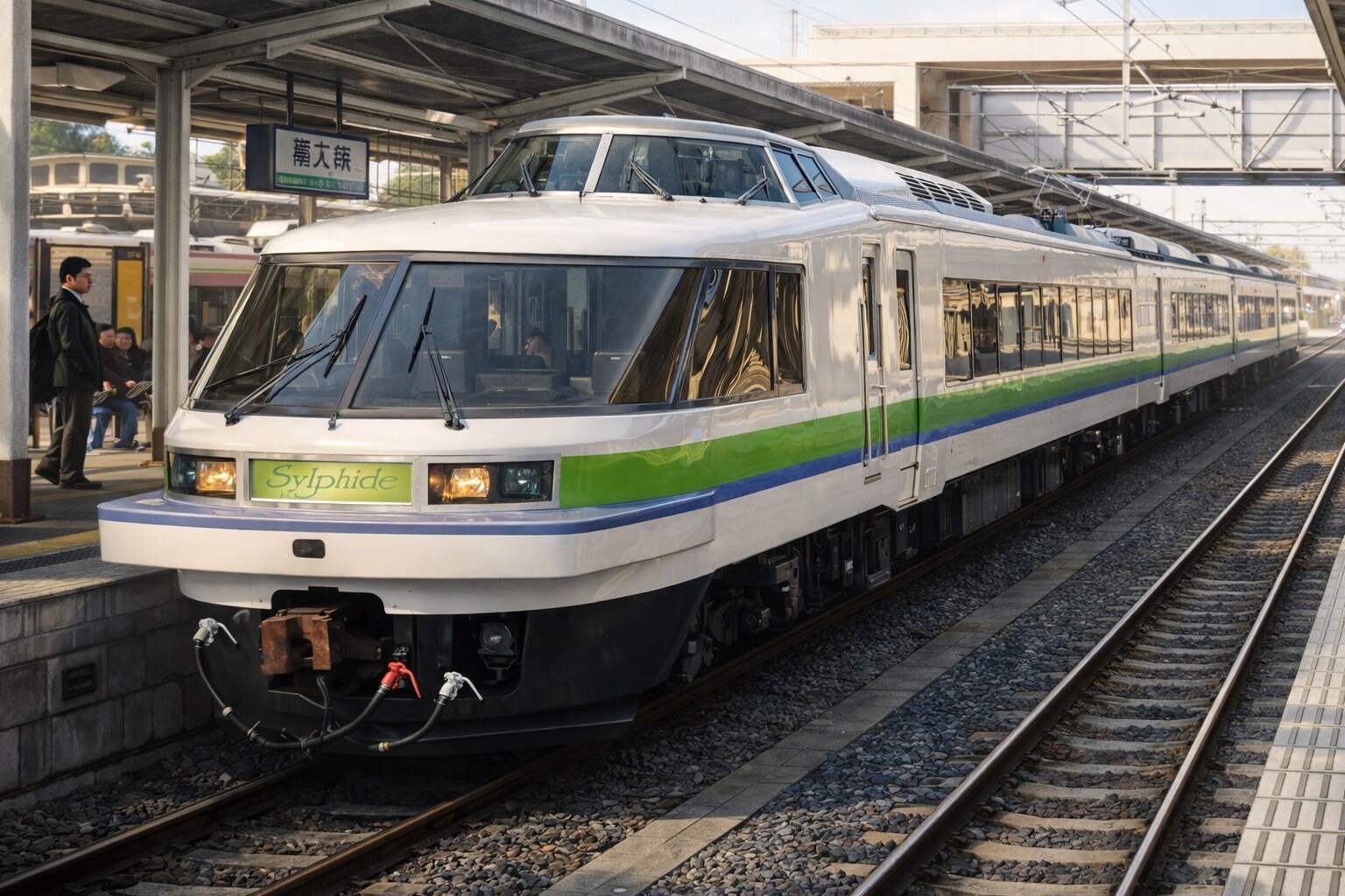 勝田駅に停車中のシルフィード