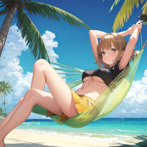 春の海辺