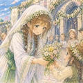 花の巫女見習い 2枚目