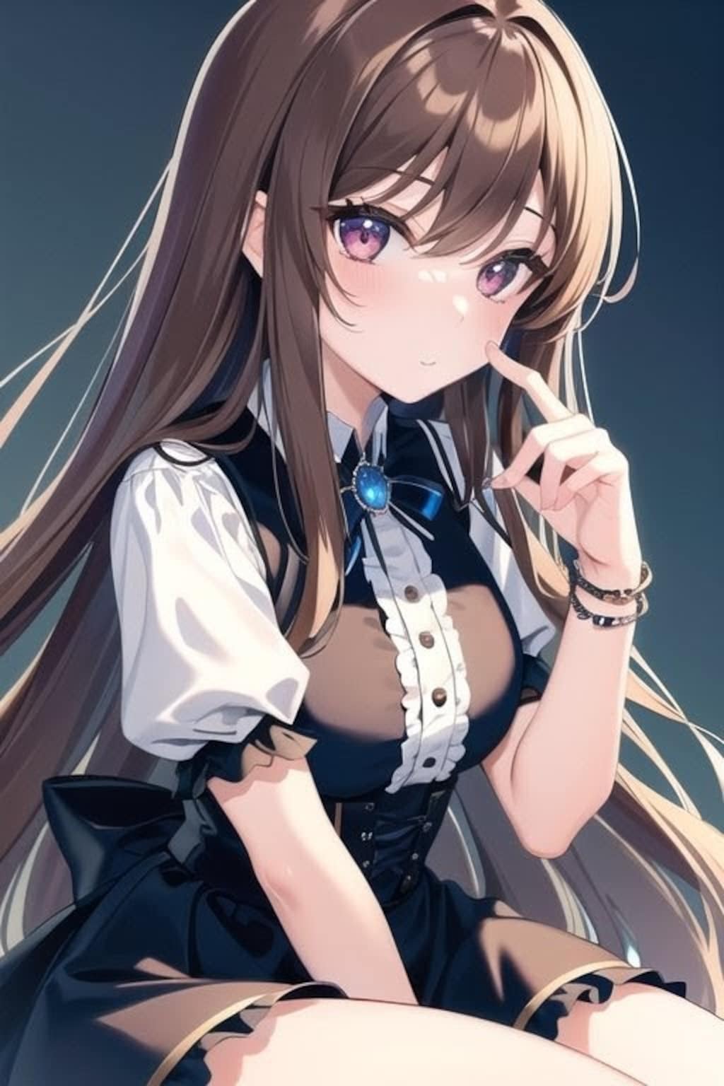 焦茶髪娘