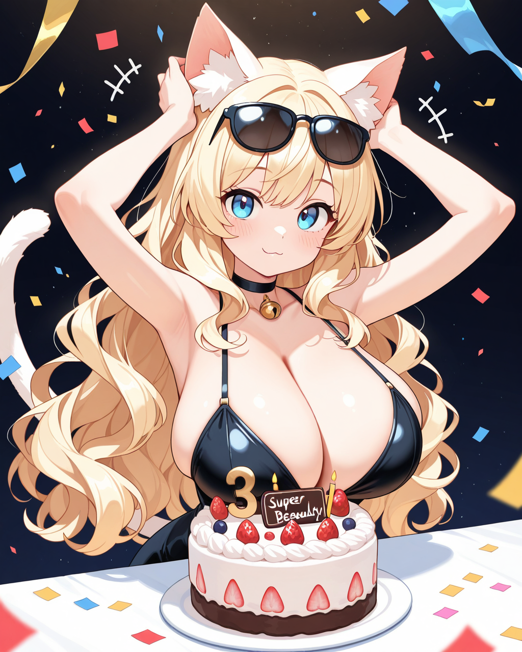 誕生日に猫耳が贈られたなっちゃん♡