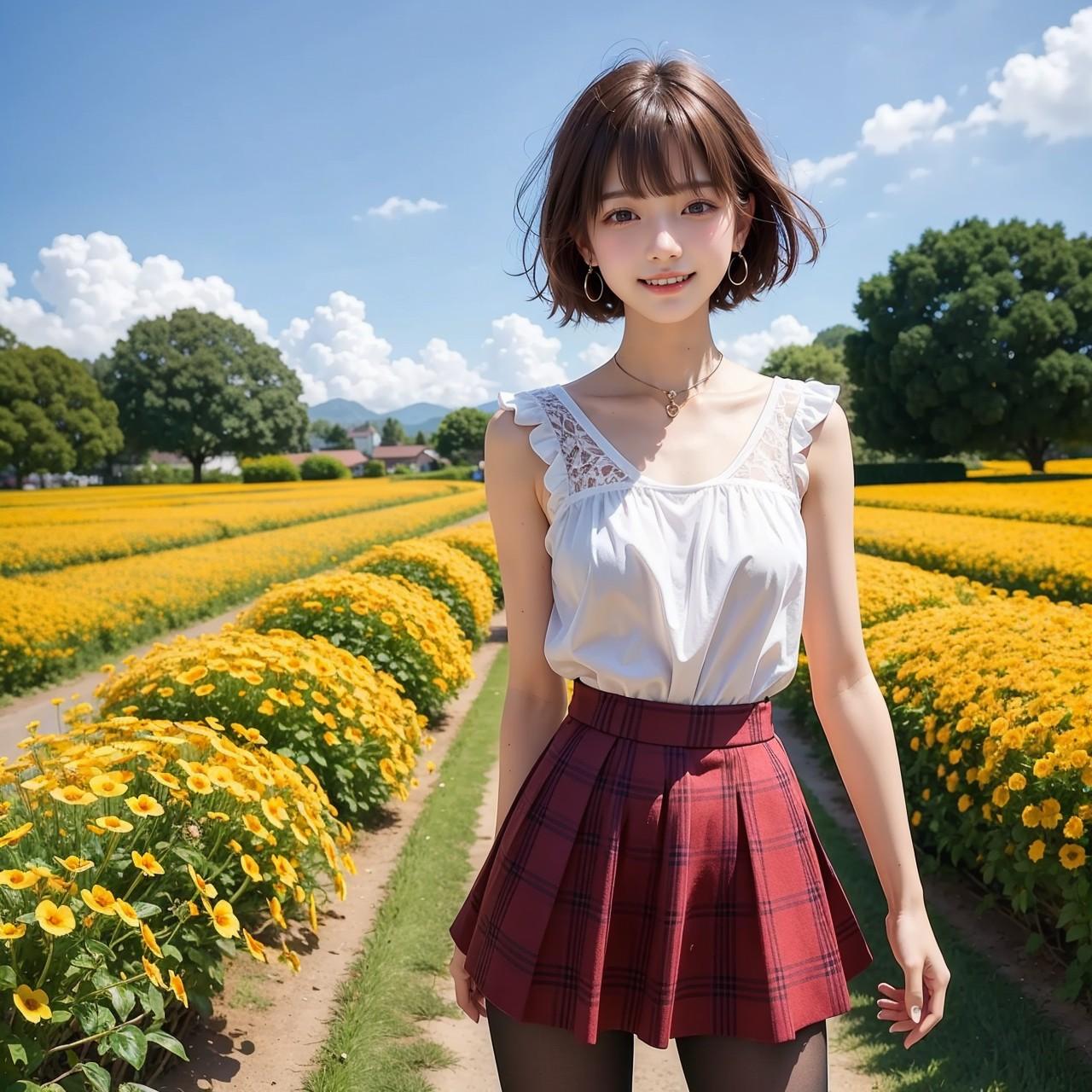 Pansy Flower Girl