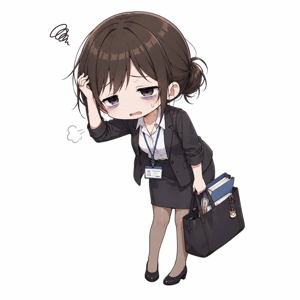 疲れたOLちゃん