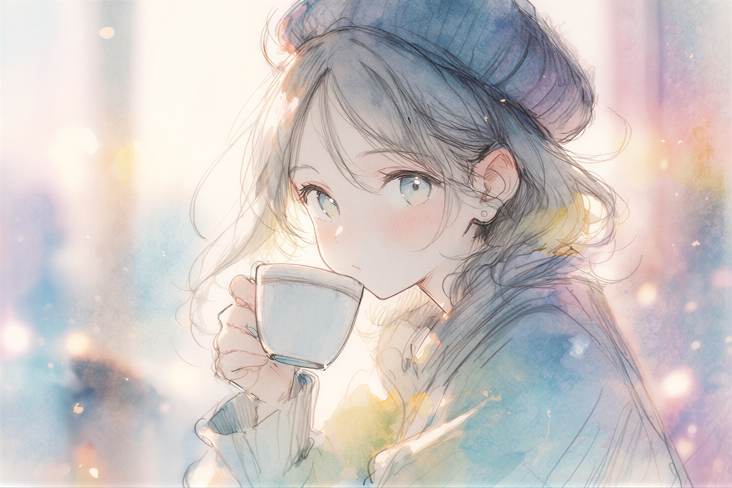 目覚めの朝のコーヒー | の人気AIイラスト・グラビア