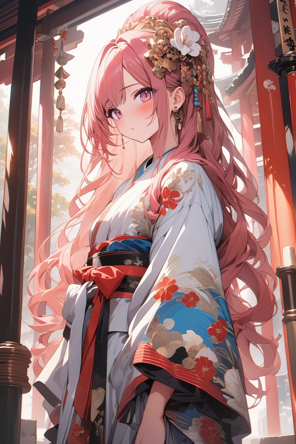 神社の巫女さん