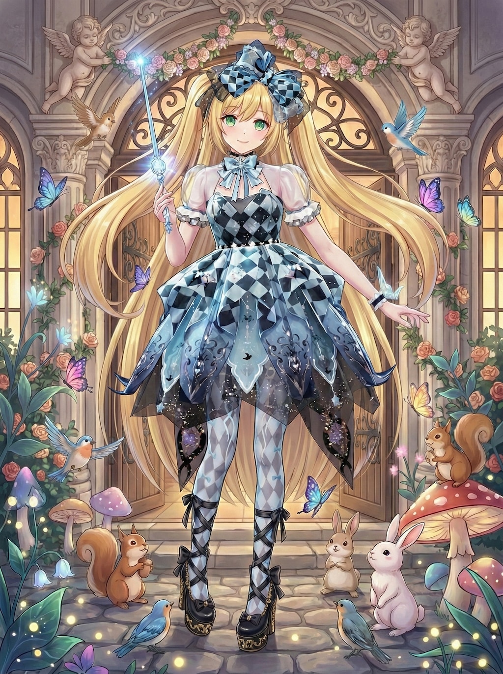 蒼薔薇の魔導姫と森の小使いたち