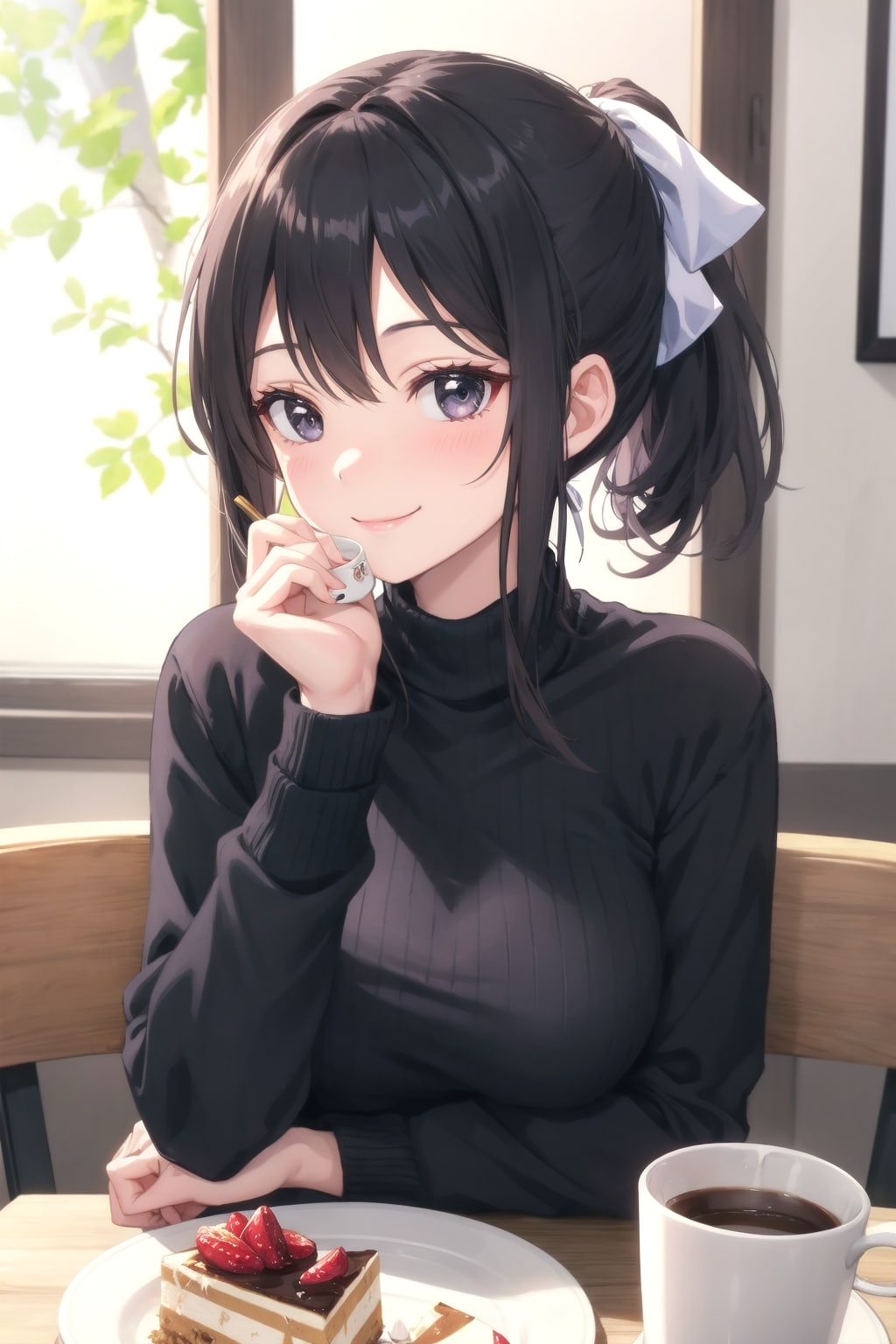 カフェにて | の人気AIイラスト・グラビア