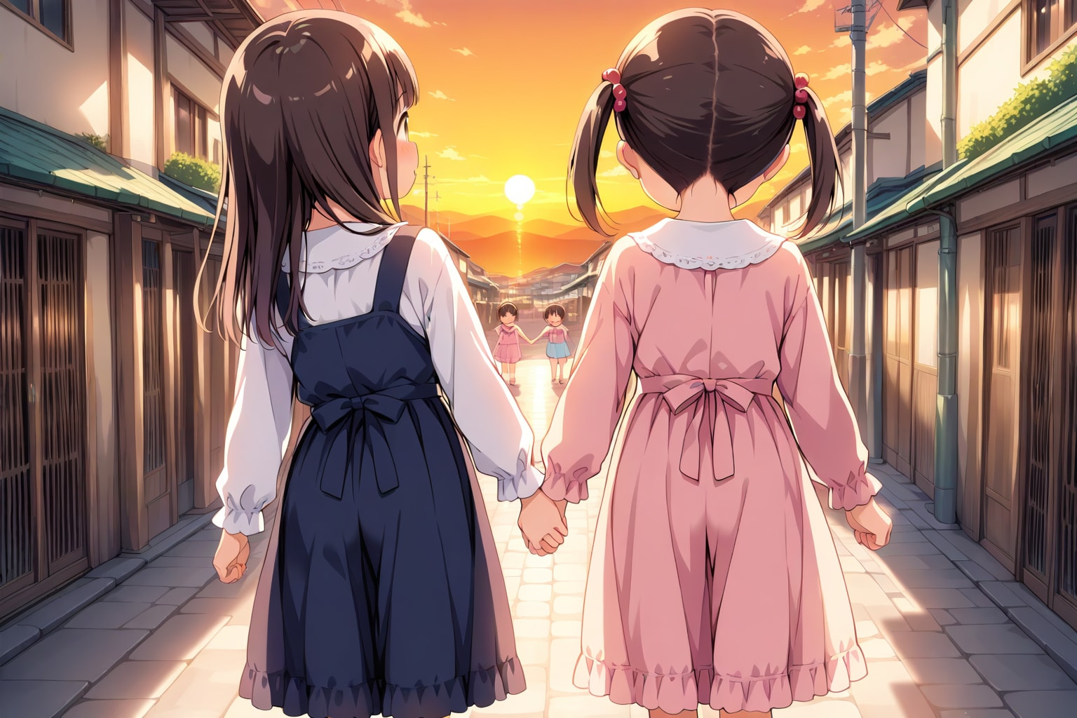 夕焼け小焼けでお家へ帰りましょう | の人気AIイラスト・グラビア