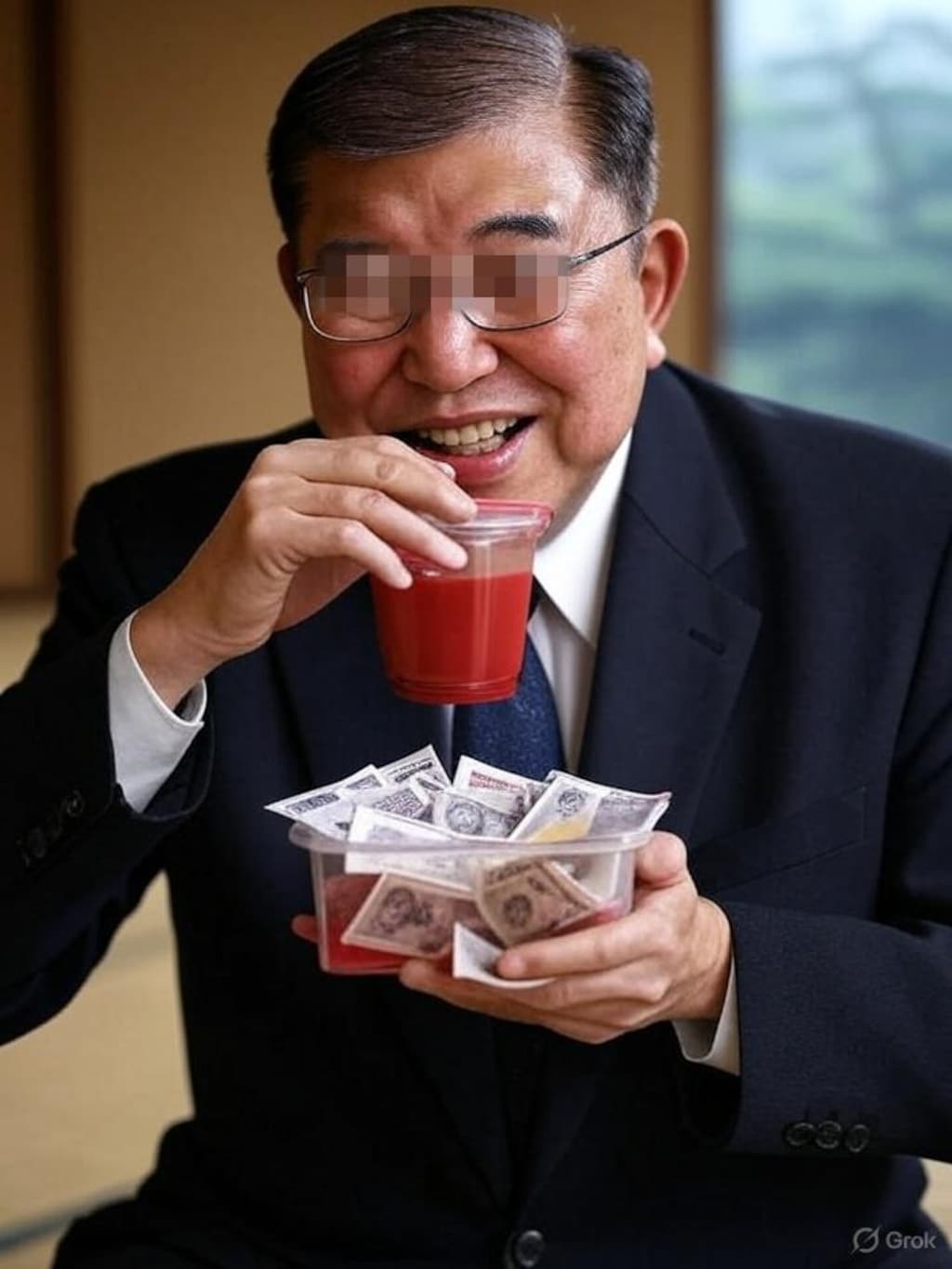 イッシー「国民の血税チューチュー美味しいなー♪」