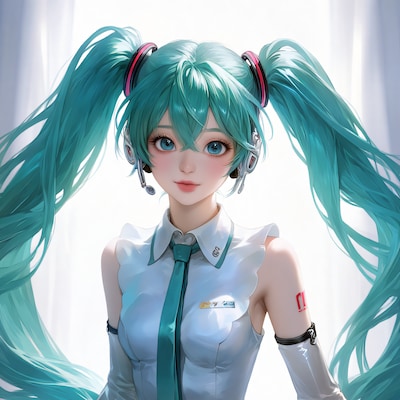 ランウェイを歩くミク