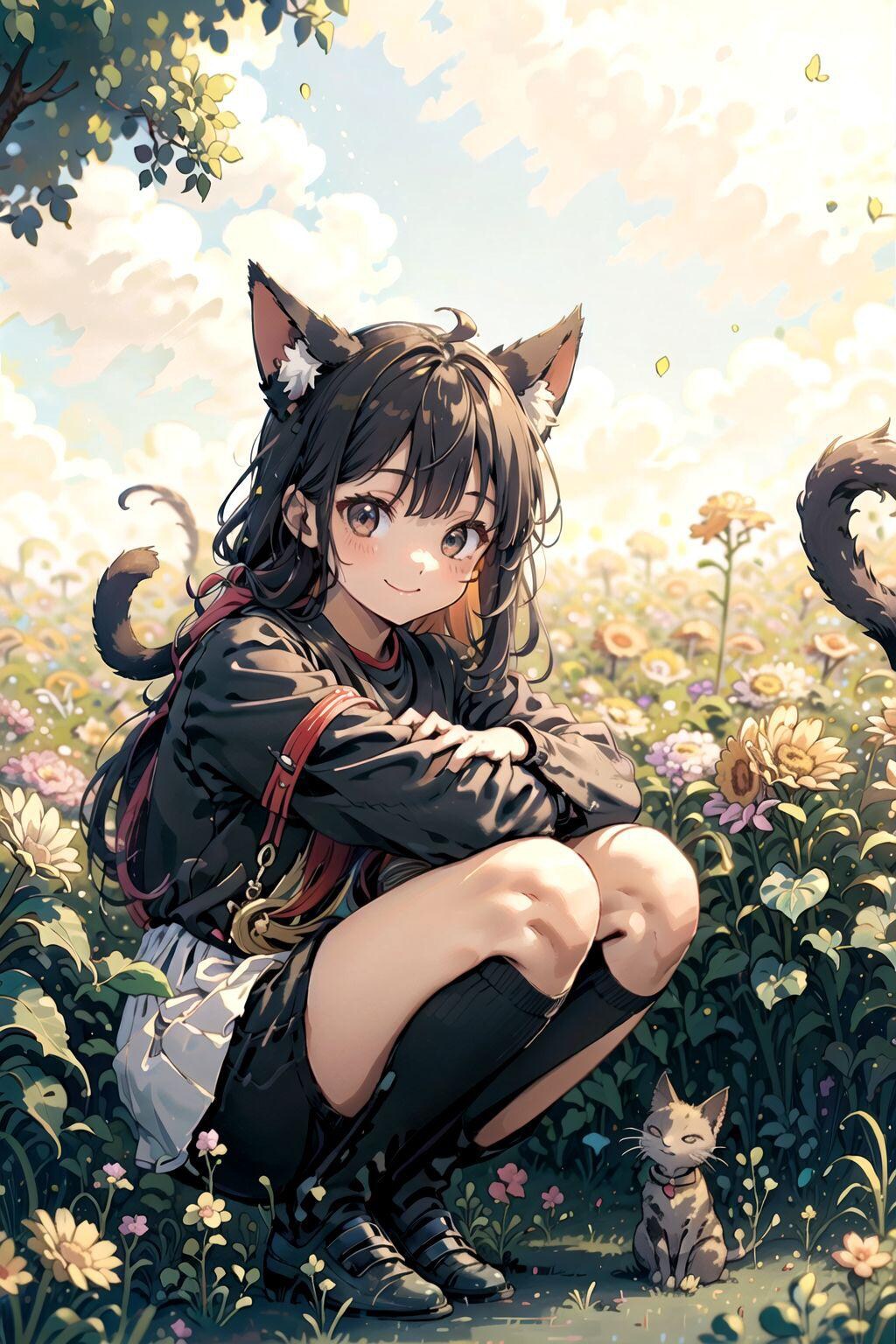 猫娘のような