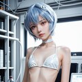 EVA_綾波っぽい_008 修復とマイクロビキニ 5枚目