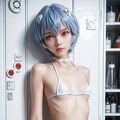 EVA_綾波っぽい_008 修復とマイクロビキニ 4枚目