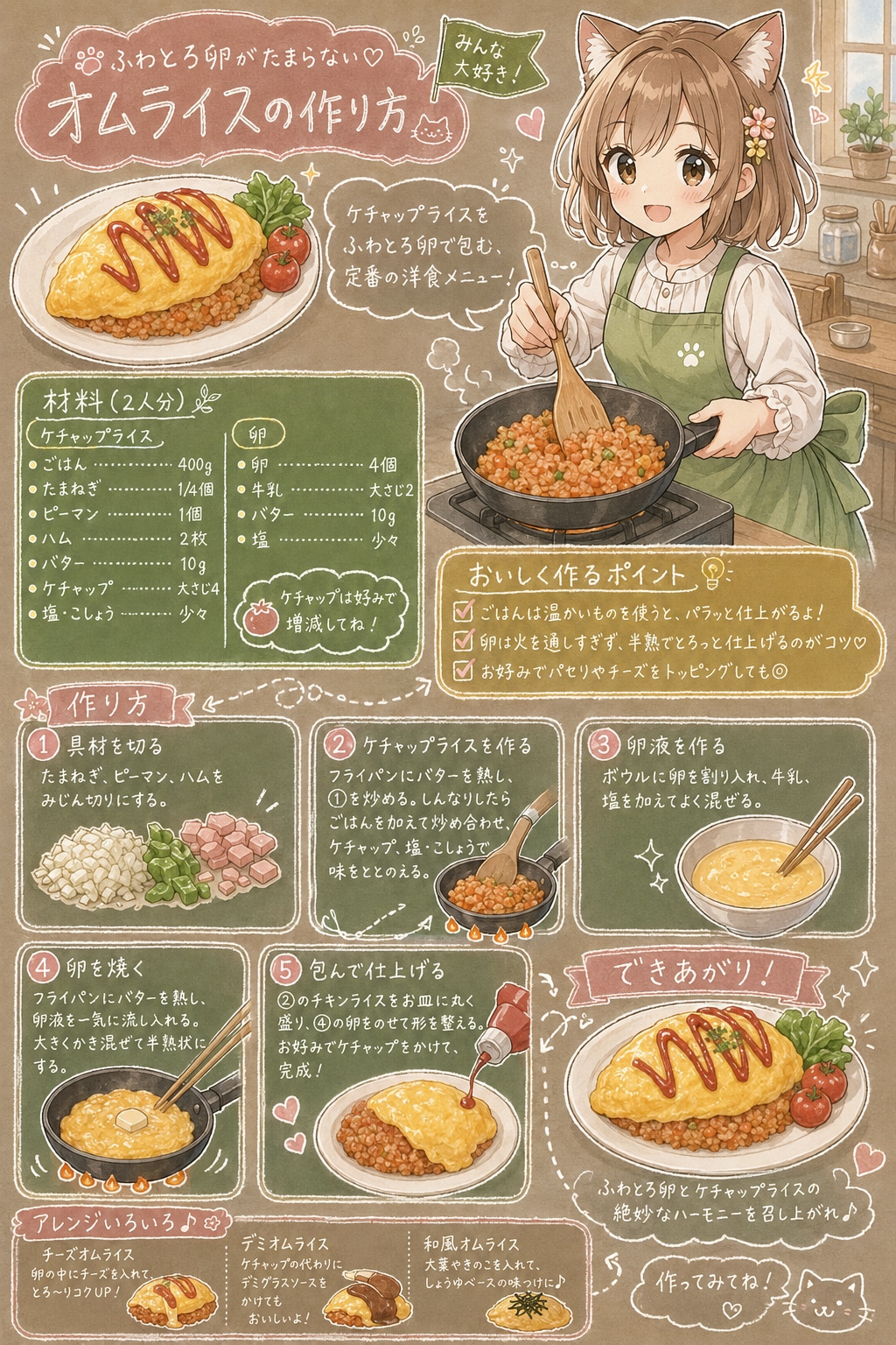 オムライスをつくろう！
