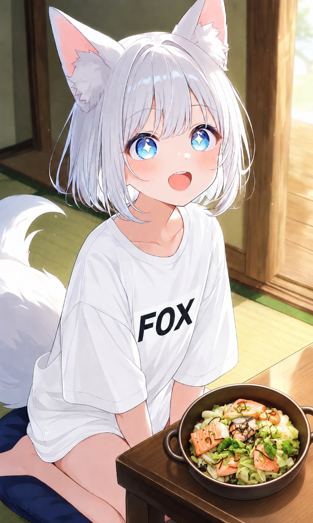 鮭とキャベツのポン酢蒸し