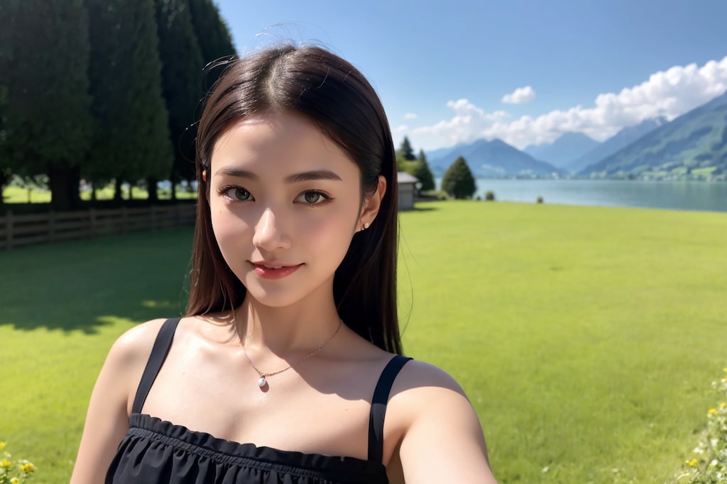 美少女図鑑1174　インターラーケン　スイス