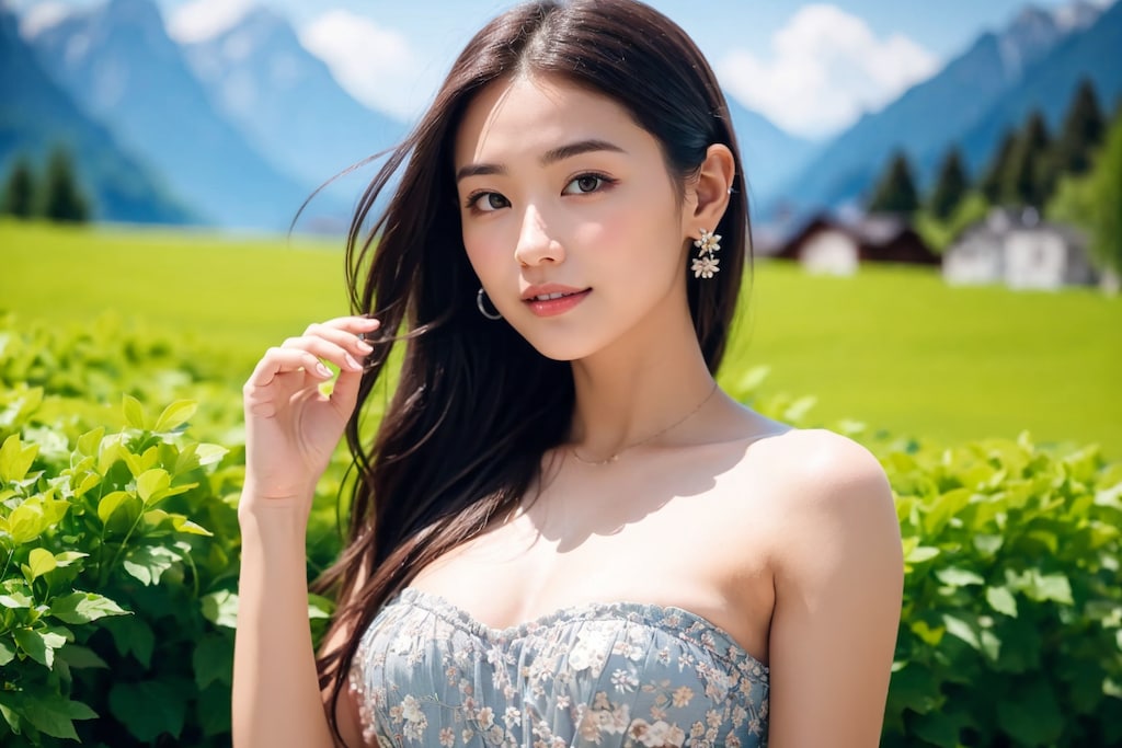 美少女図鑑1174　インターラーケン　スイス