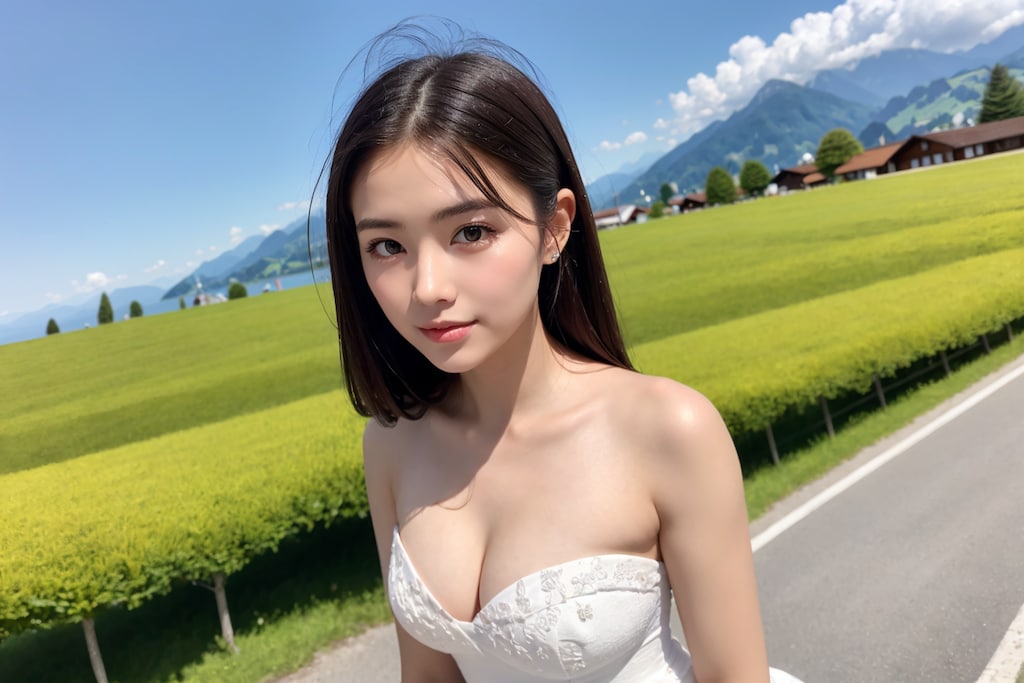 美少女図鑑1174　インターラーケン　スイス