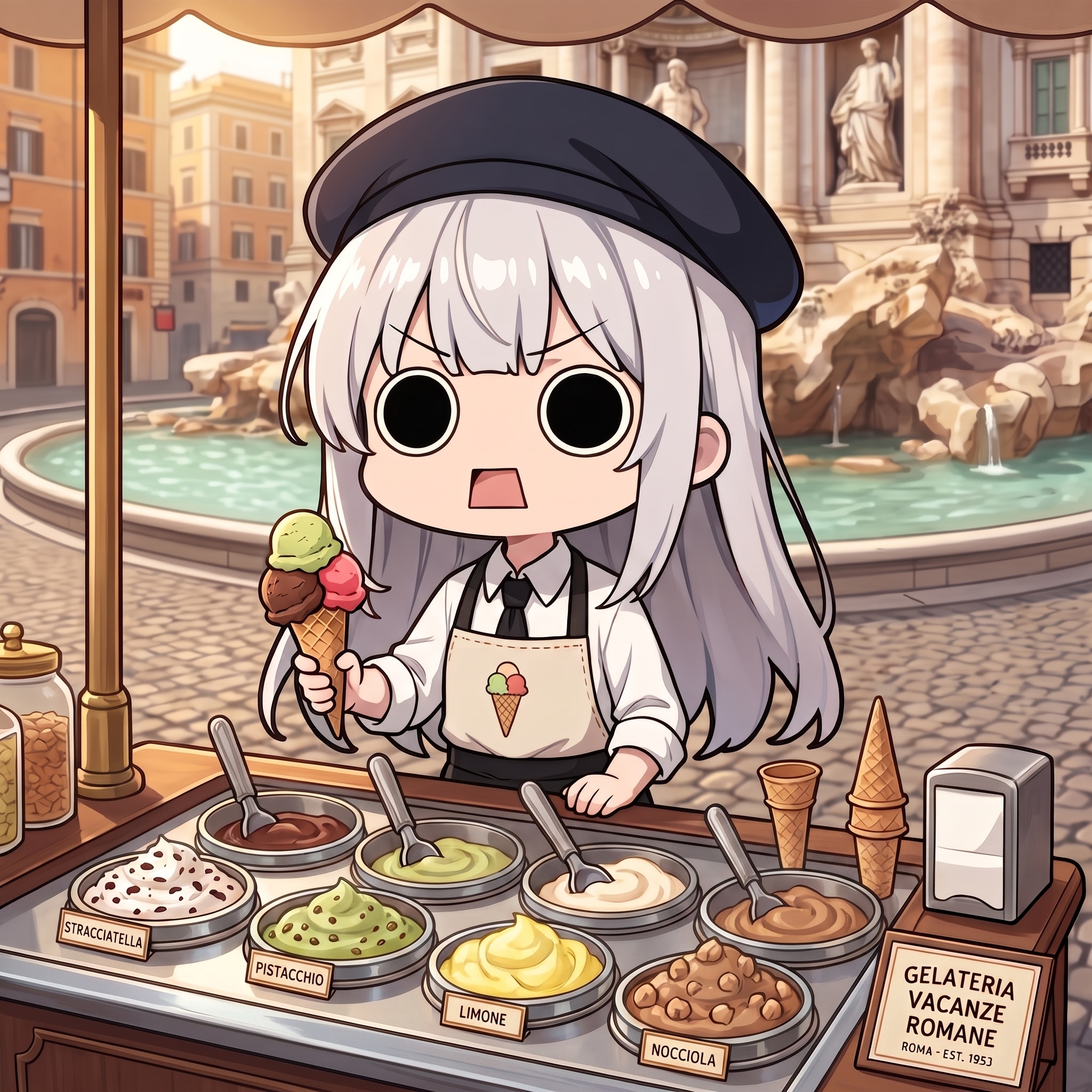 ジェラート屋台えらいこっちゃ嬢 | の人気AIイラスト・グラビア
