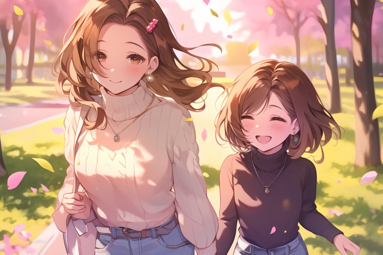 母と娘274 | の人気AIイラスト・グラビア