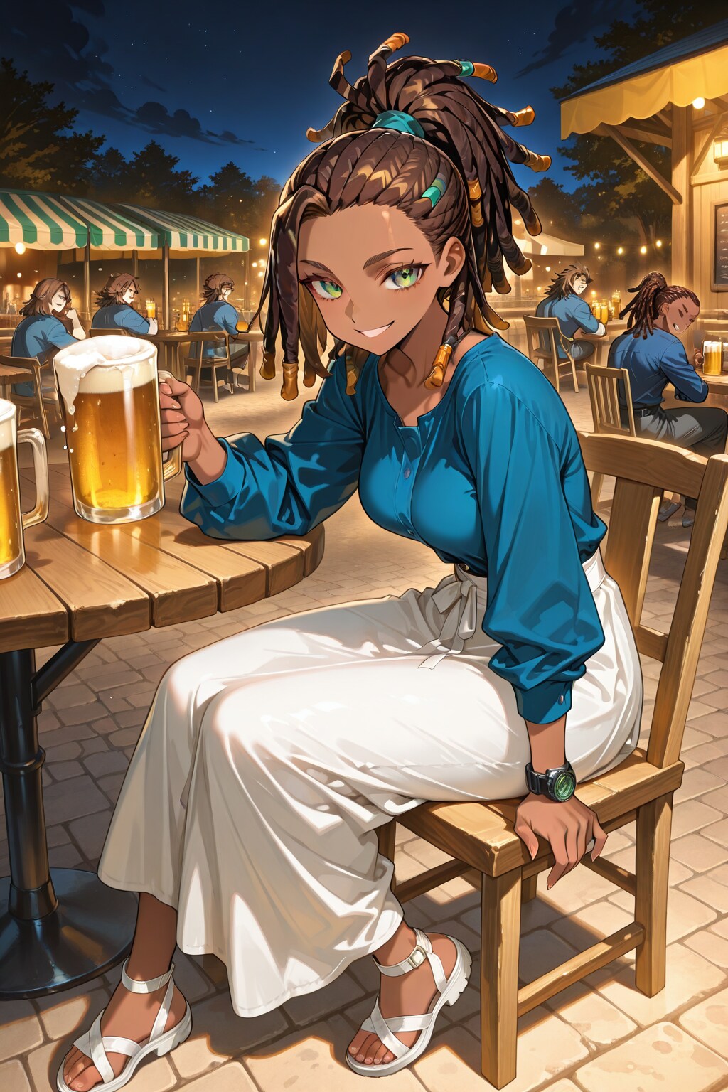 ビアガーデンのルシアちゃん