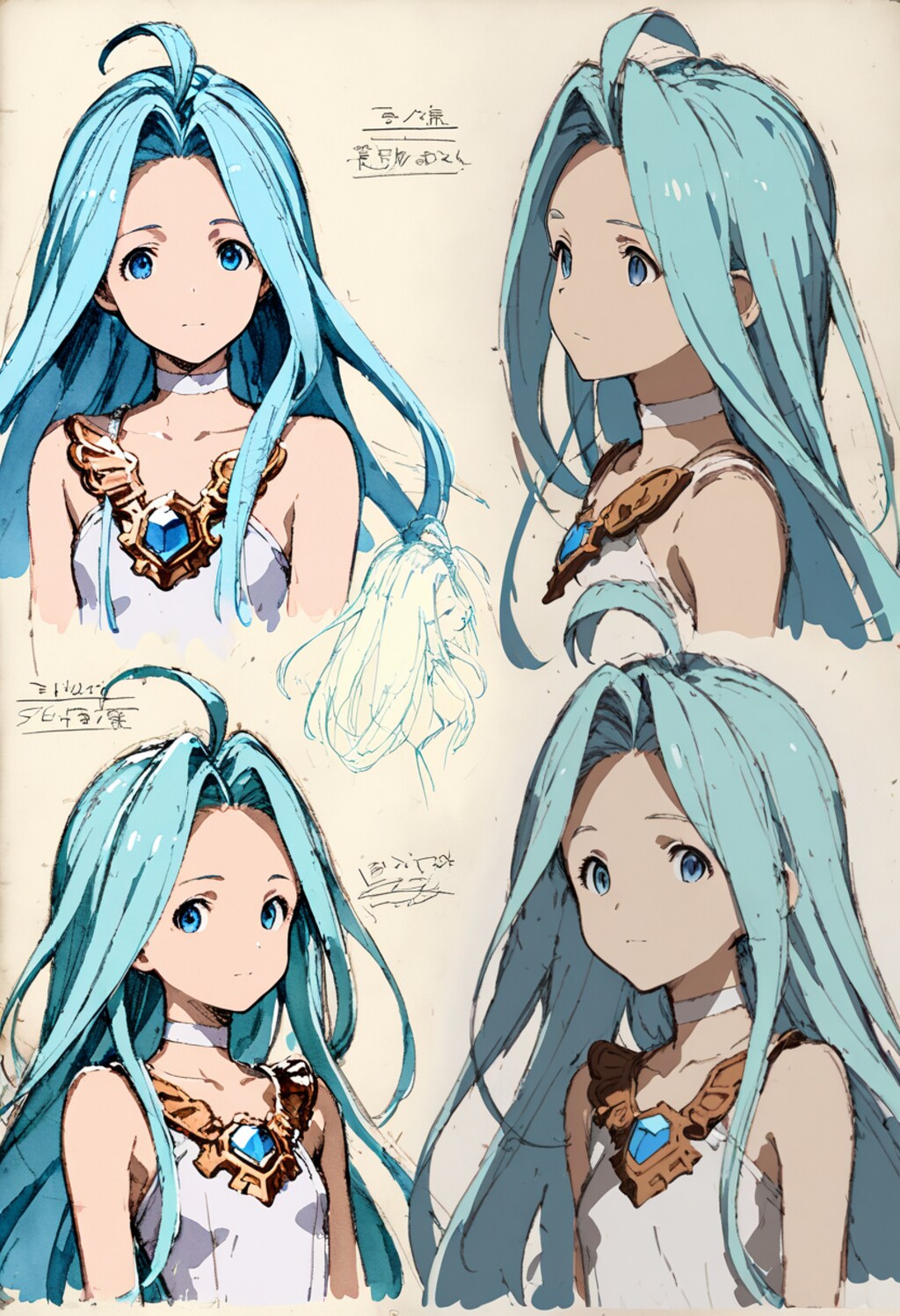 ラフ画調ルリアちゃん