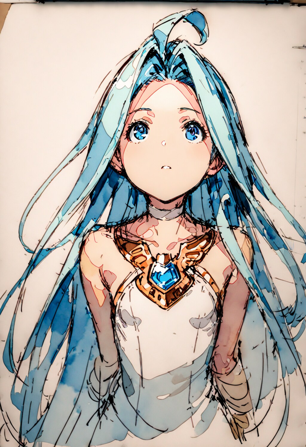 ラフ画調ルリアちゃん