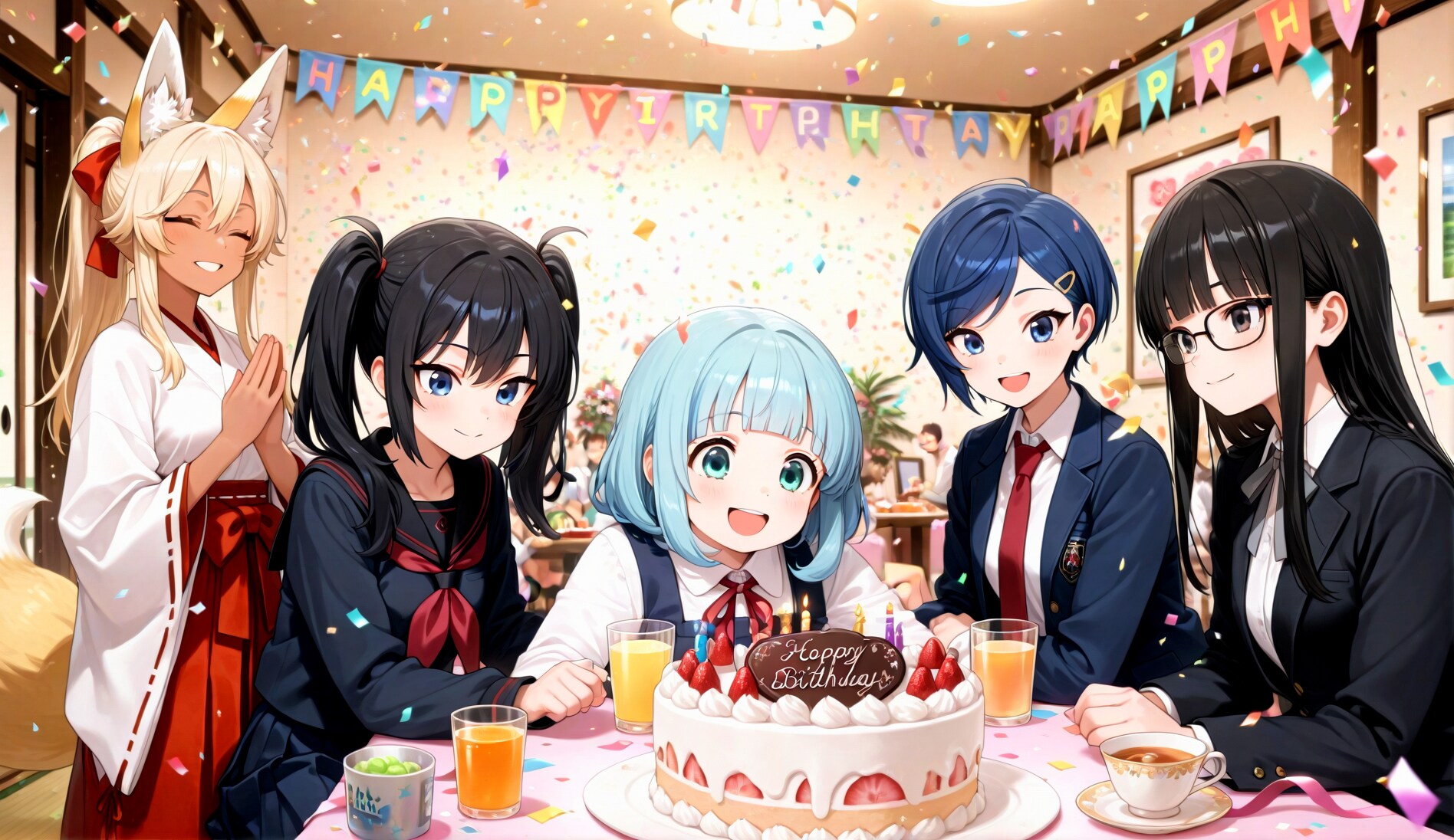 城ヶ崎アオイさん家の【冬組】誕生日お祝い