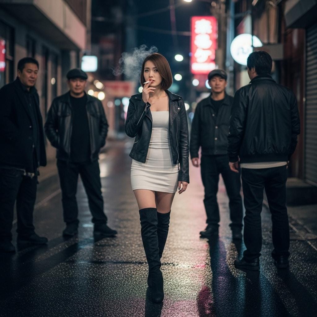 裏路地のお店で