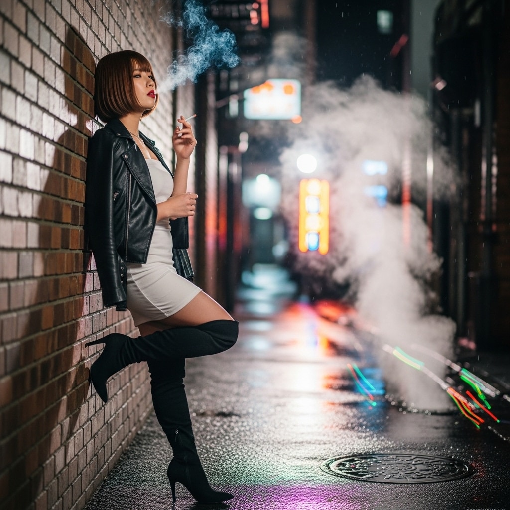 裏路地のお店で