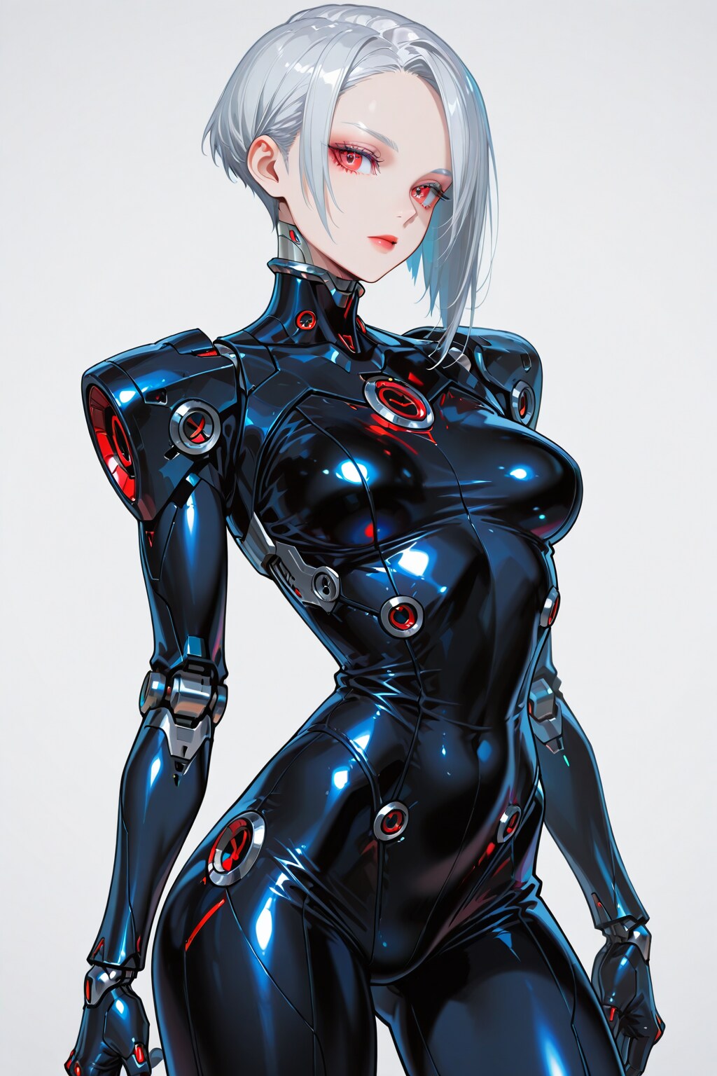 ピッチリしたボディスーツのサイボーグ淑女。《ECHIDNA》